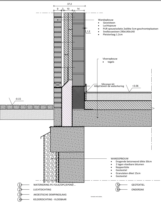Basement transition technical drawing