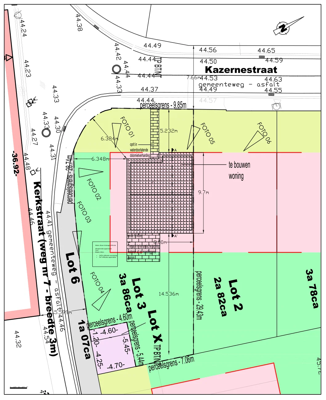 AutoCAD permit drawing: Site plan
