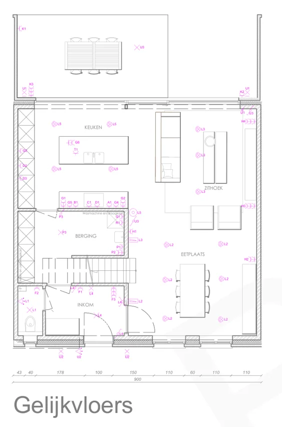 Electrical — Ground floor